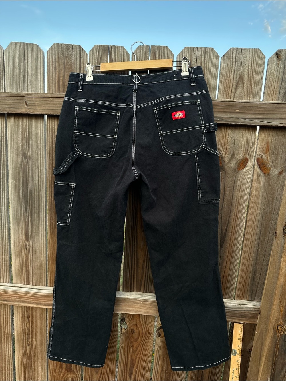 Dickies Women's Black High Rise Carpenter Pants size 13/31 Baggy Y2K Skate